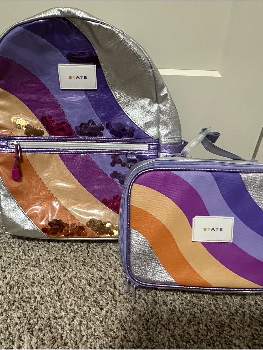 STATE Backpack & Lunchbox Set - rainbow - Picture 1 of 5
